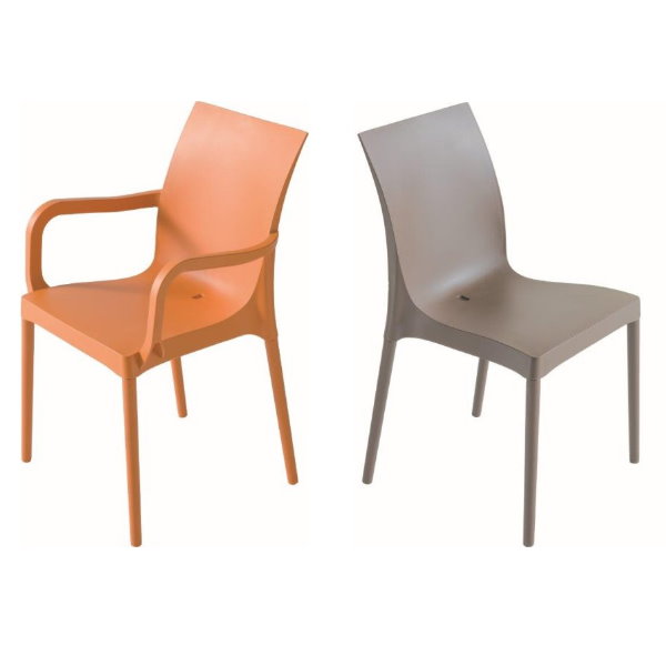 poplastovaná stolička Eset