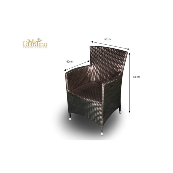 ratanové kreslo Capitale