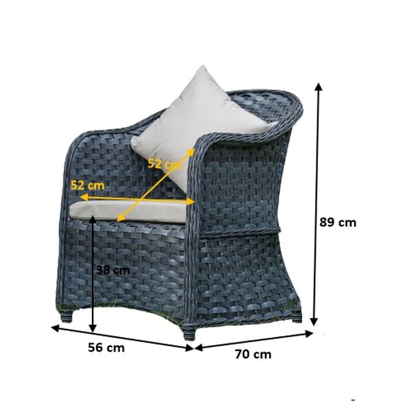 ratanové kreslo Moderno