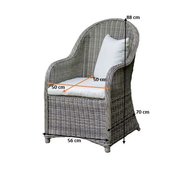 ratanové kreslo Vero