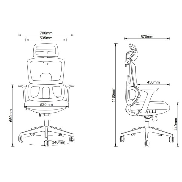 kancelárska stolička Berk