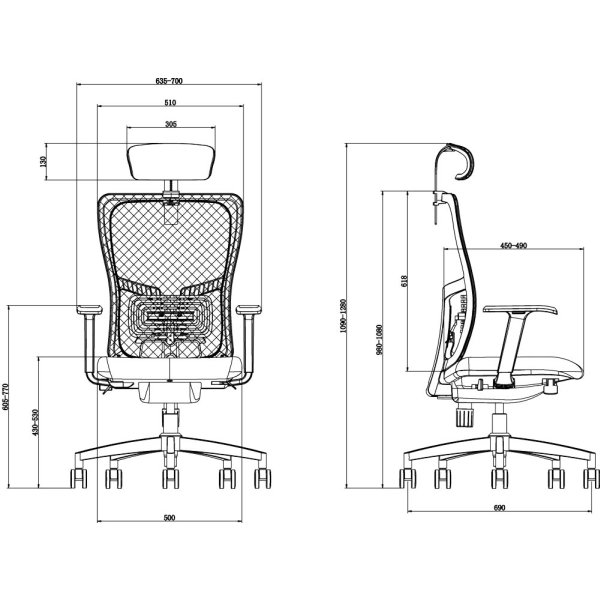 kancelárska stolička Lead