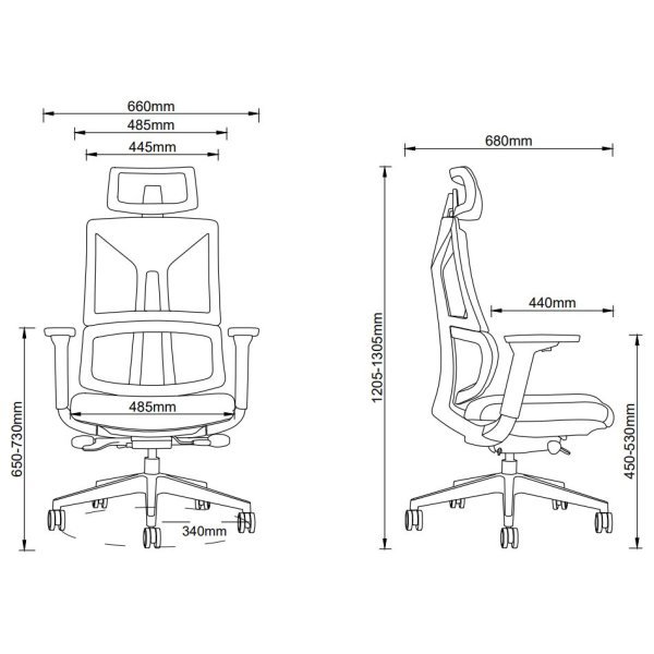 kancelárska stolička TinV1