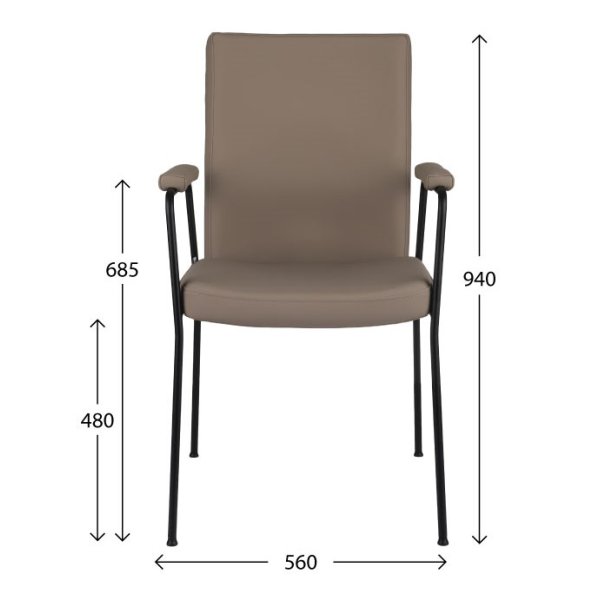 konferenčná stolička Texas Plus 4L ARM