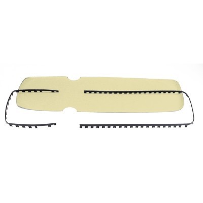 rám čierny / poťah béžový