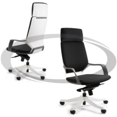 biela kostra / čierny poťah