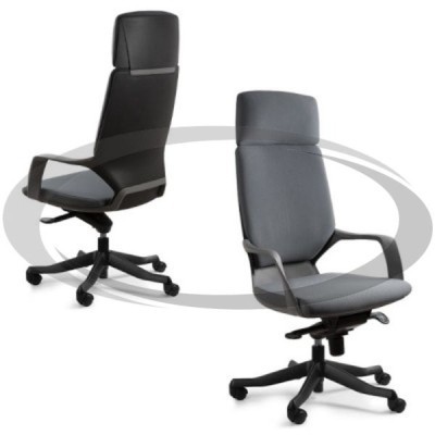 čierna kostra / sivý poťah